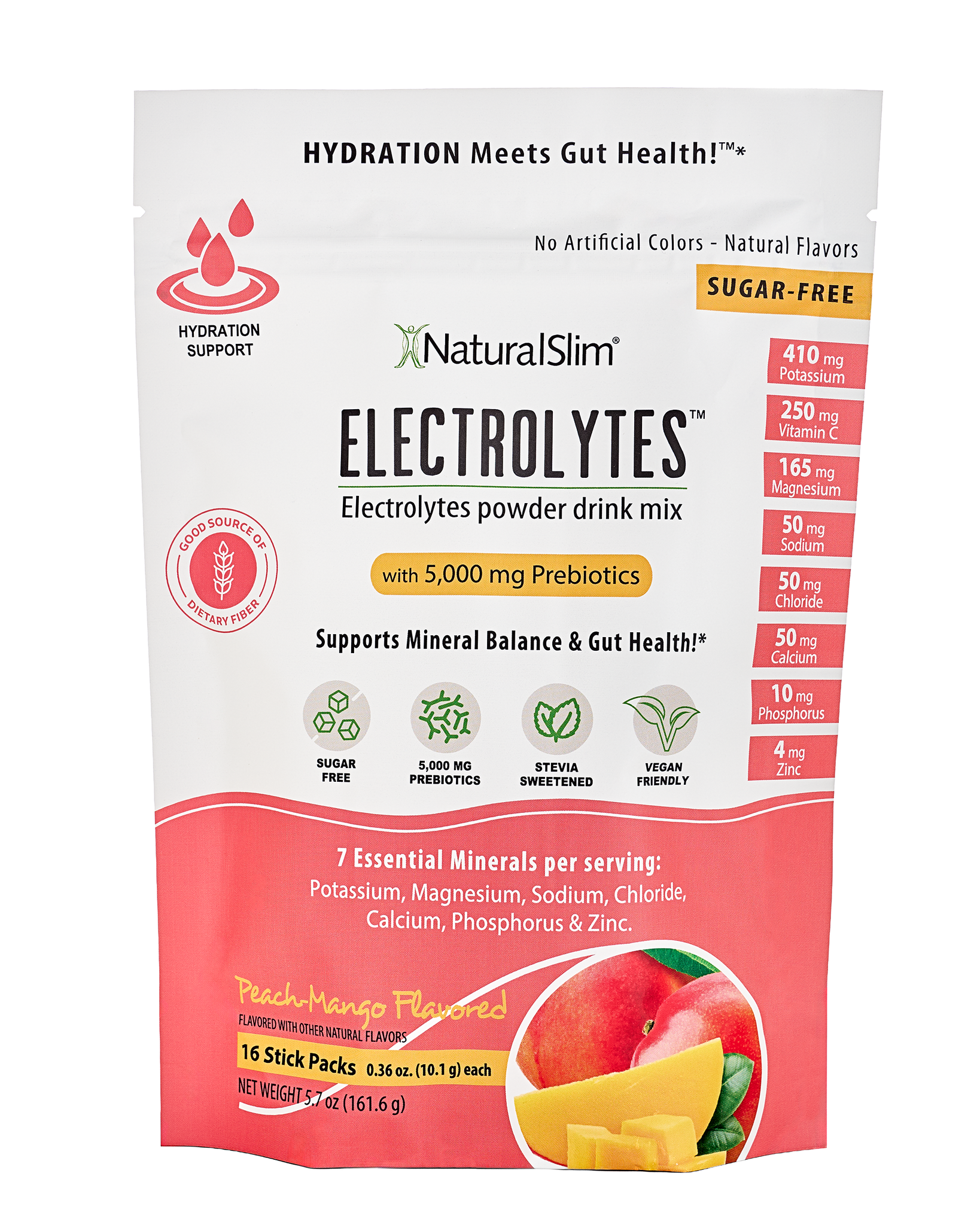 NaturalSlim Electrolitos™ Melocotón-Mango
