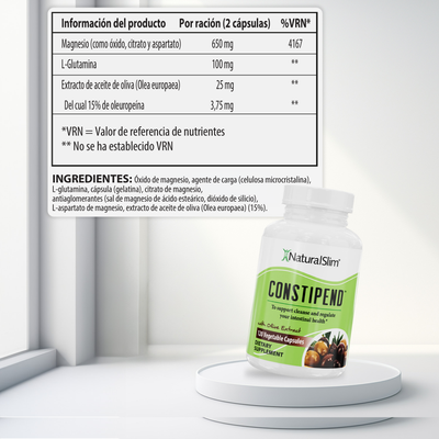 Constipend información nutricional
