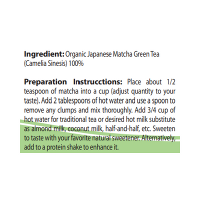 Metabolic Matcha and NaturalSlim Double Wall Glass Cup - alternate view